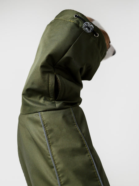Khaki raincoat